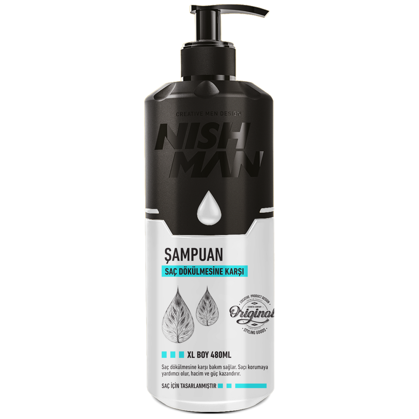 NISHMAN HAIR SHAMPOO ANTI-HAIRLOSS 480 ML