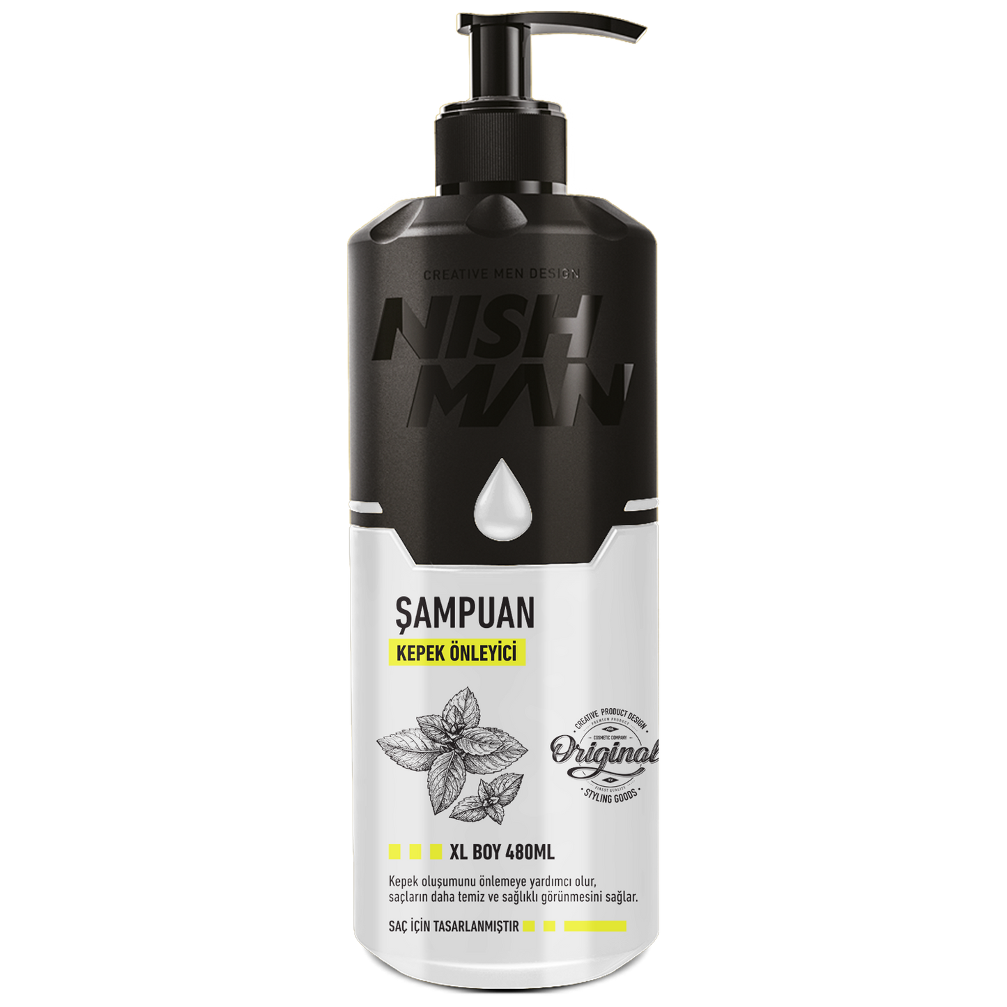 NISHMAN HAIR SHAMPOO ANTI-DANDRUFF 480 ML
