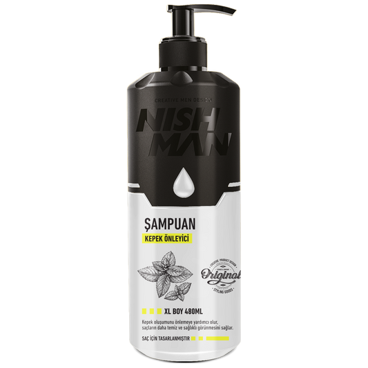 NISHMAN HAIR SHAMPOO ANTI-DANDRUFF 480 ML